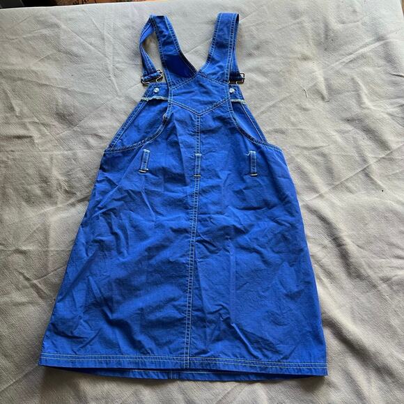 Vintage 1990s 🩷 BARBIE 🩷 Nylon Overall Jumper Dress Girls SZ 10 - Picture 4 of 9